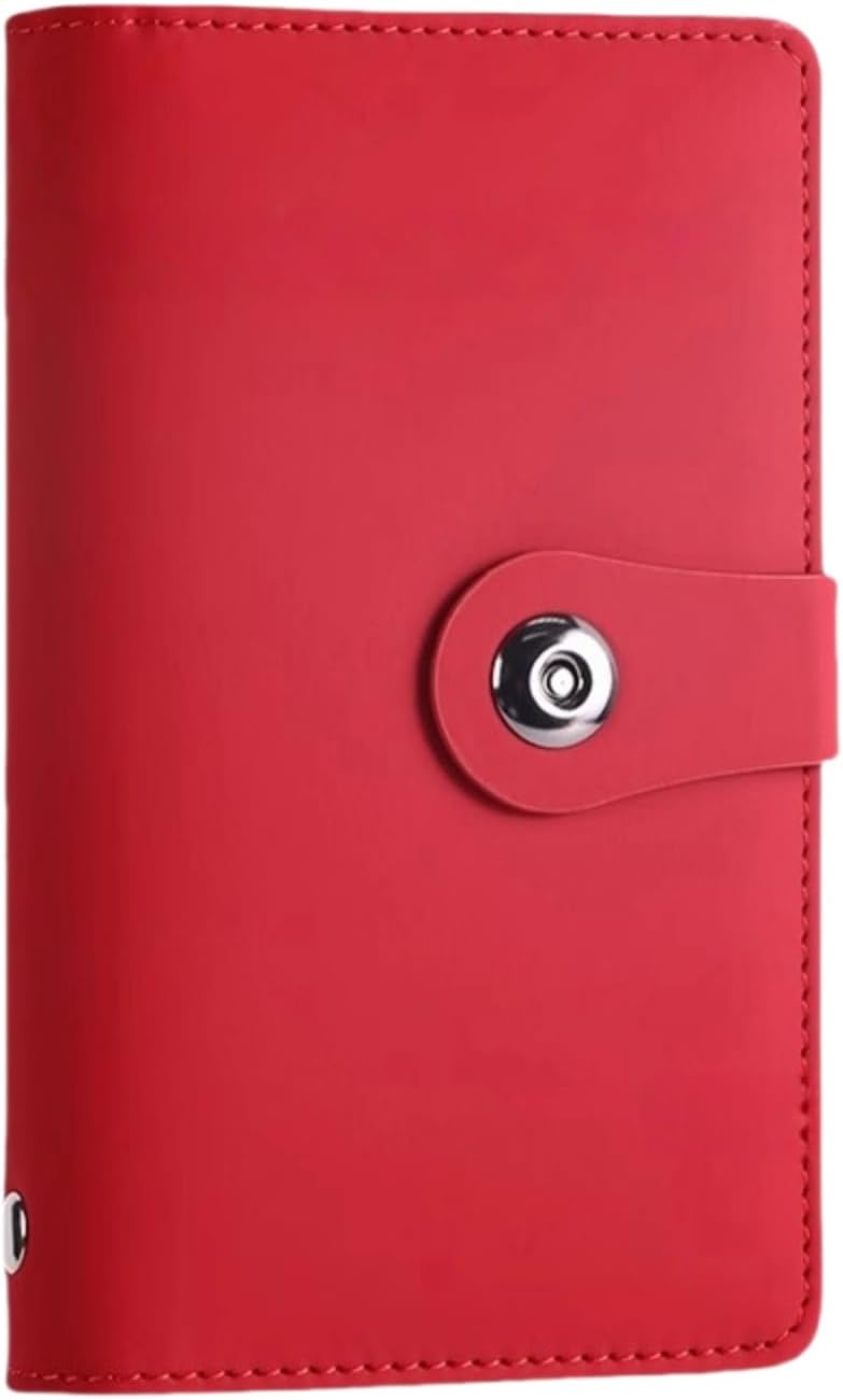 SUSOYAOCHEN 100 Envelope Challenge Binder with Lock, Savings Challenges Book with Envelopes,Envelopes Money Saving Challenge Savings Binder Successfully Reach Your Savings Goals (Red A) - Image 1